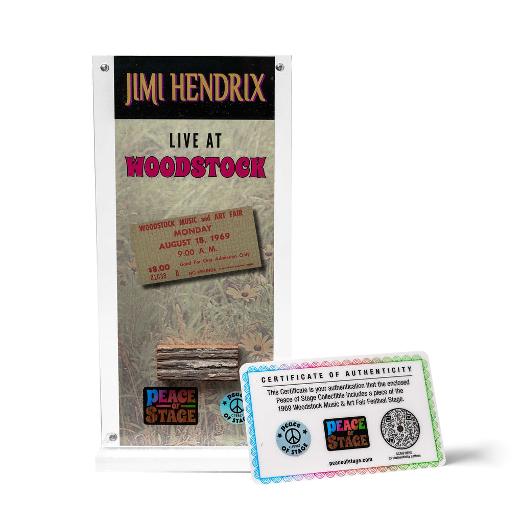 Woodstock Stage Artist Acrylic Frame Peace Of Stage LLC