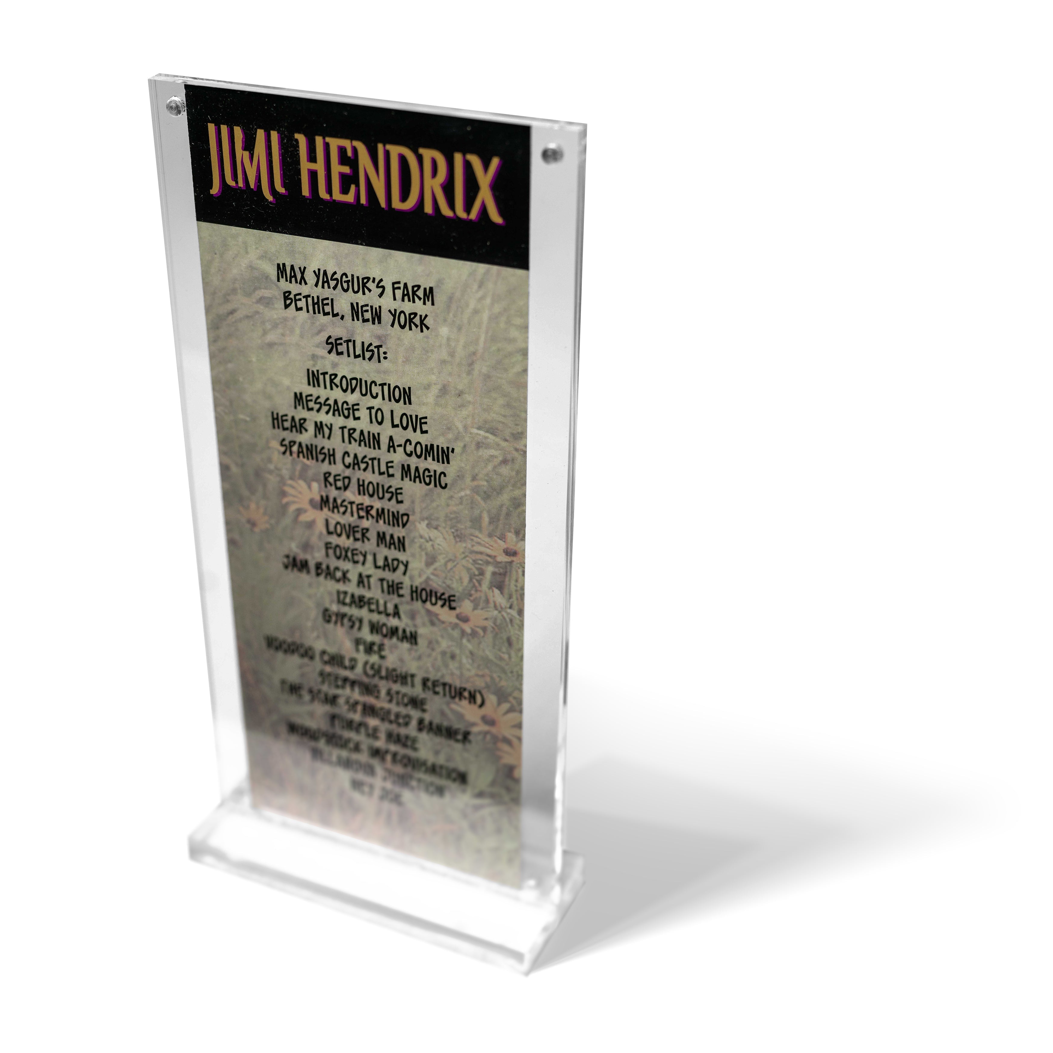 Woodstock Stage Artist Acrylic Frame Peace Of Stage LLC