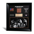 The Grateful Dead Frame with Piece of 1969 Woodstock Stage and Original Ticket Peace Of Stage LLC