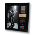 Janis Joplin Frame with Piece of 1969 Woodstock Stage and Original Ticket Peace Of Stage LLC