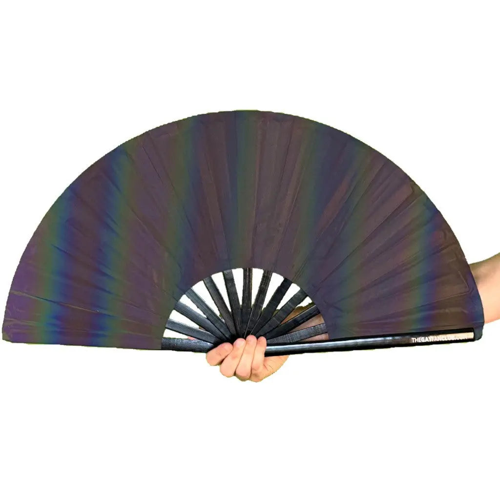 Eclipse Reflective Rainbow Fan The Gay Fan Club
