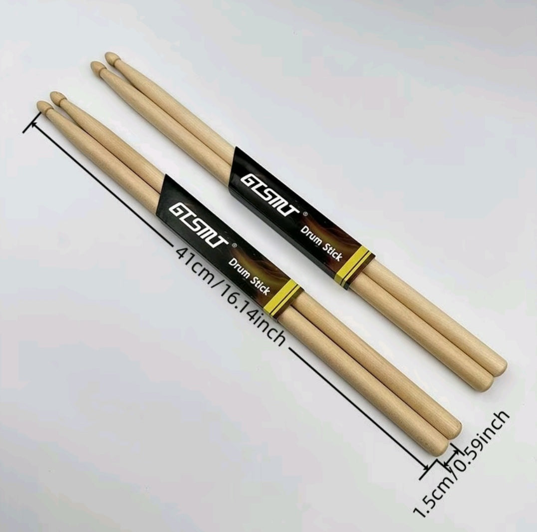 Wooden Drumsticks (5A) - One Pair