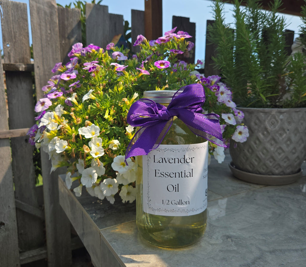 Bulk Lavender Essential Oil Half Gallon Washington Grown Aromatherapy Findlavender.com