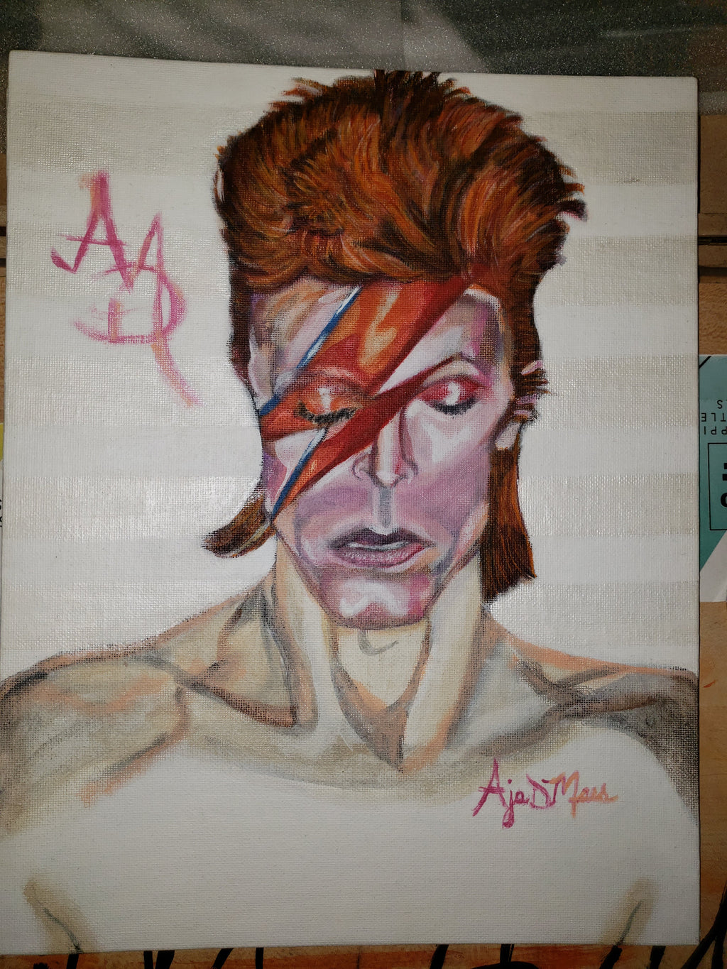 Aladdin Sane - David Bowie painting by A.D.M. MindFreakArtistry