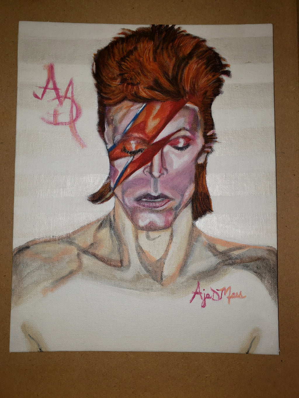 Aladdin Sane - David Bowie painting by A.D.M. MindFreakArtistry
