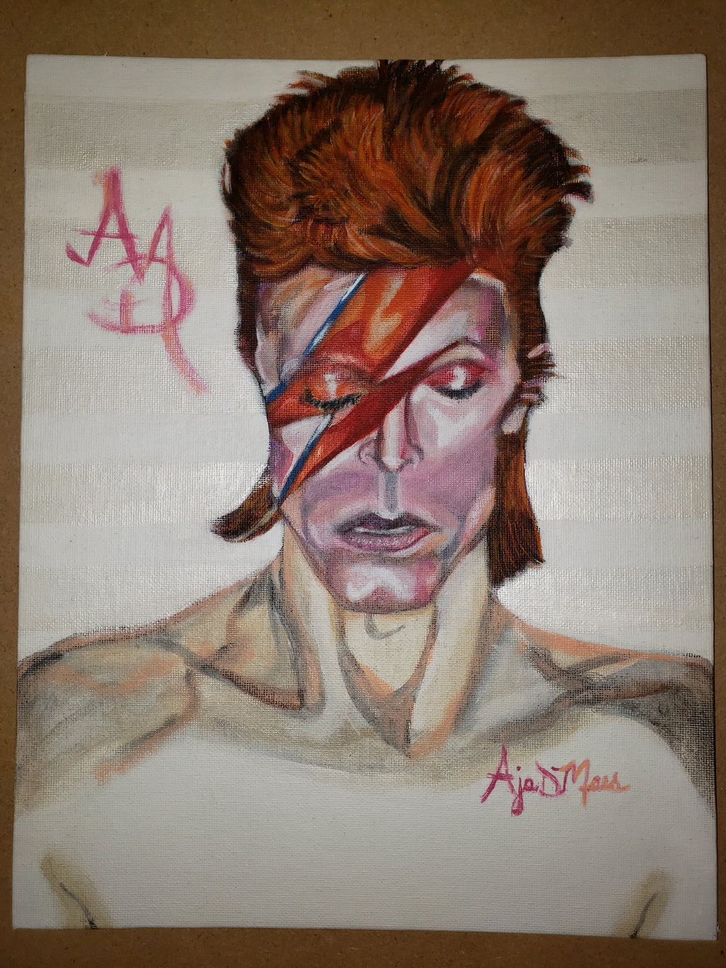 Aladdin Sane - David Bowie painting by A.D.M. MindFreakArtistry