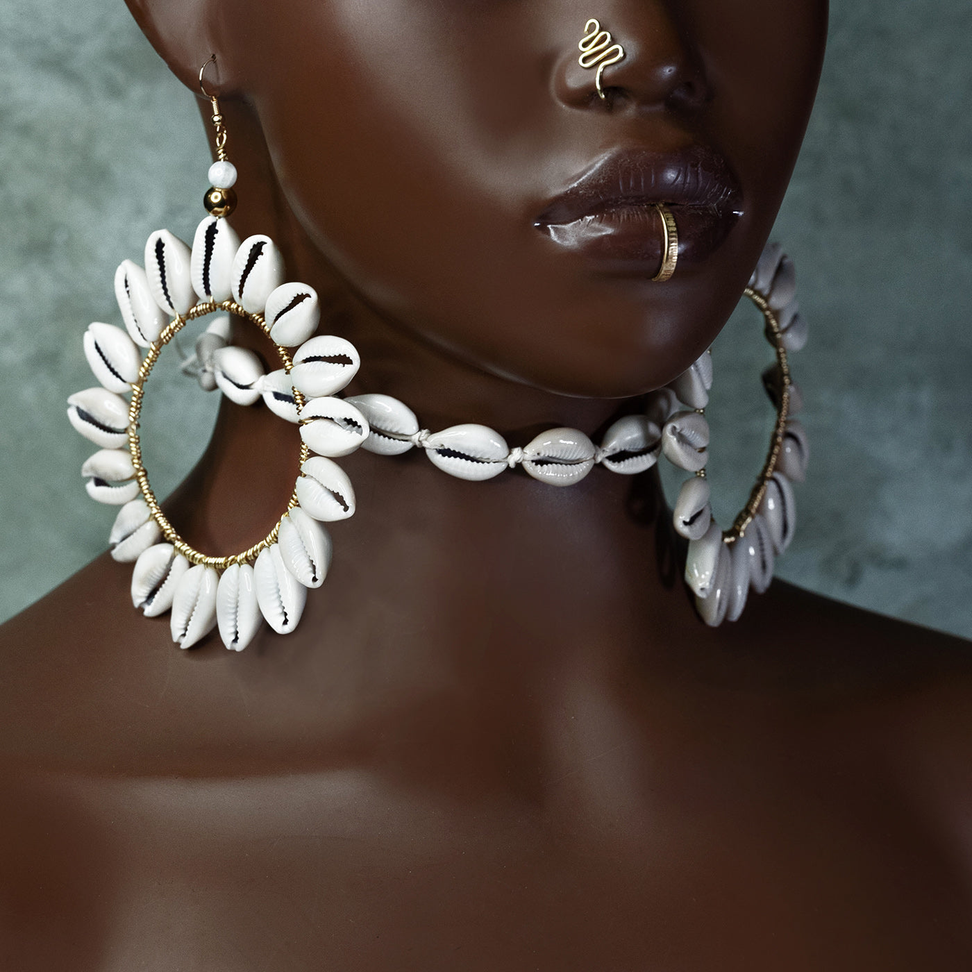 Sunflower Hoops Adorned In Taji