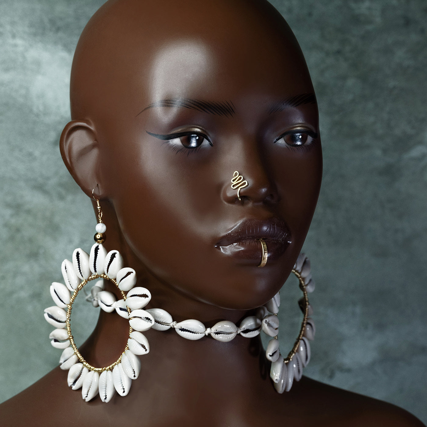Sunflower Hoops Adorned In Taji