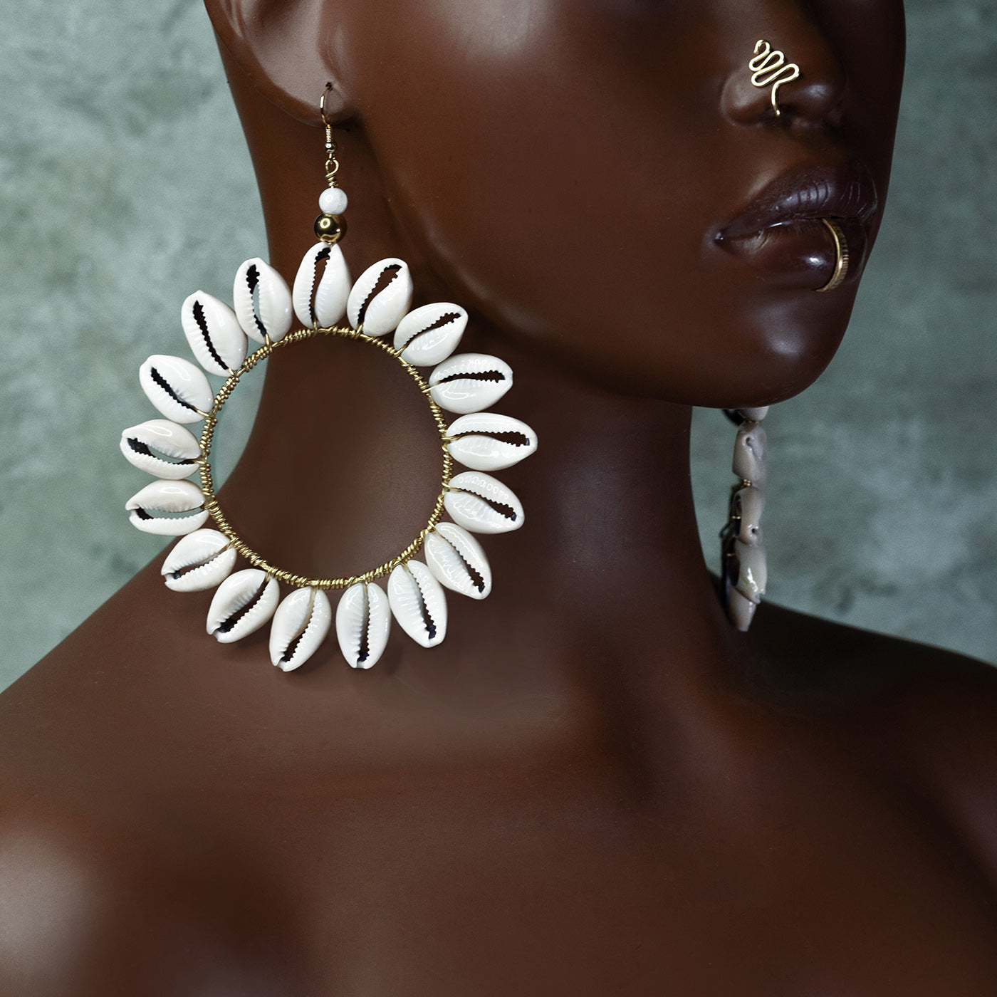 Sunflower Hoops Adorned In Taji