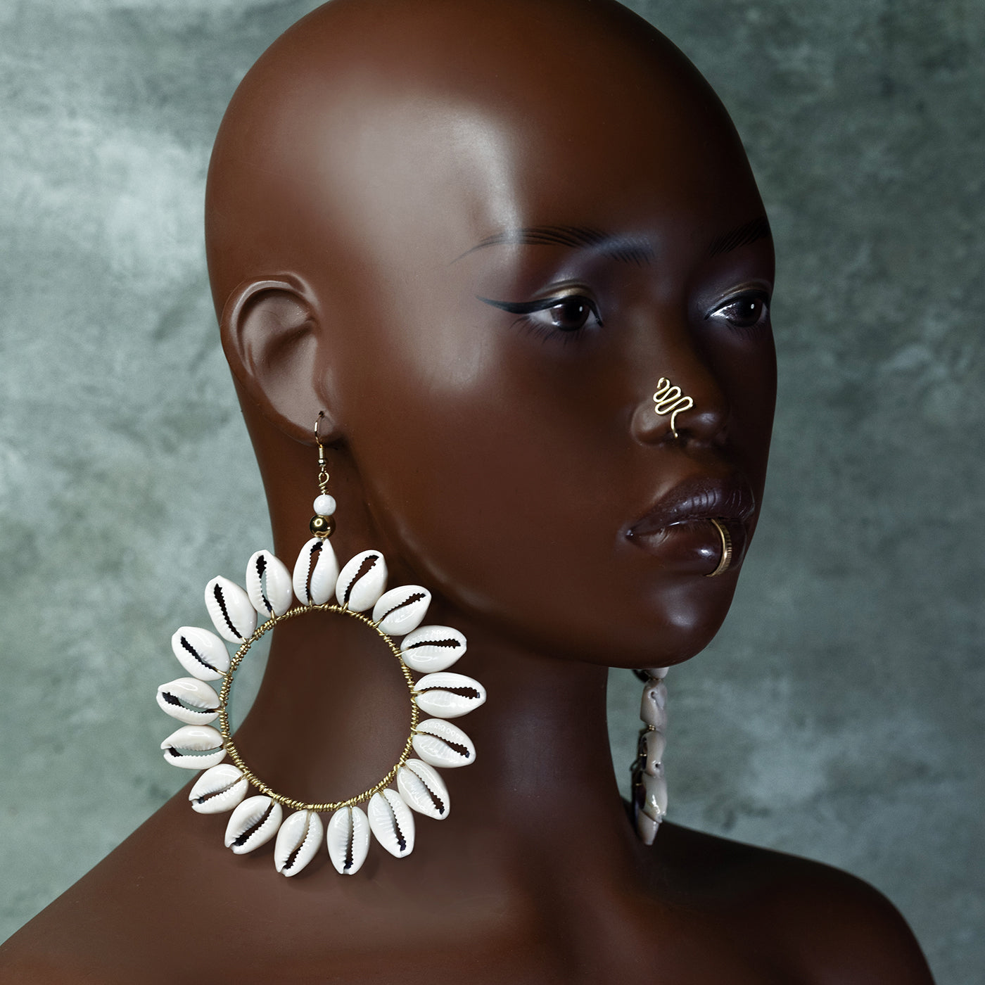 Sunflower Hoops Adorned In Taji