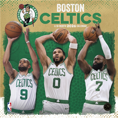 2026 Boston Celtics Wall Calendar FashionMojos.com