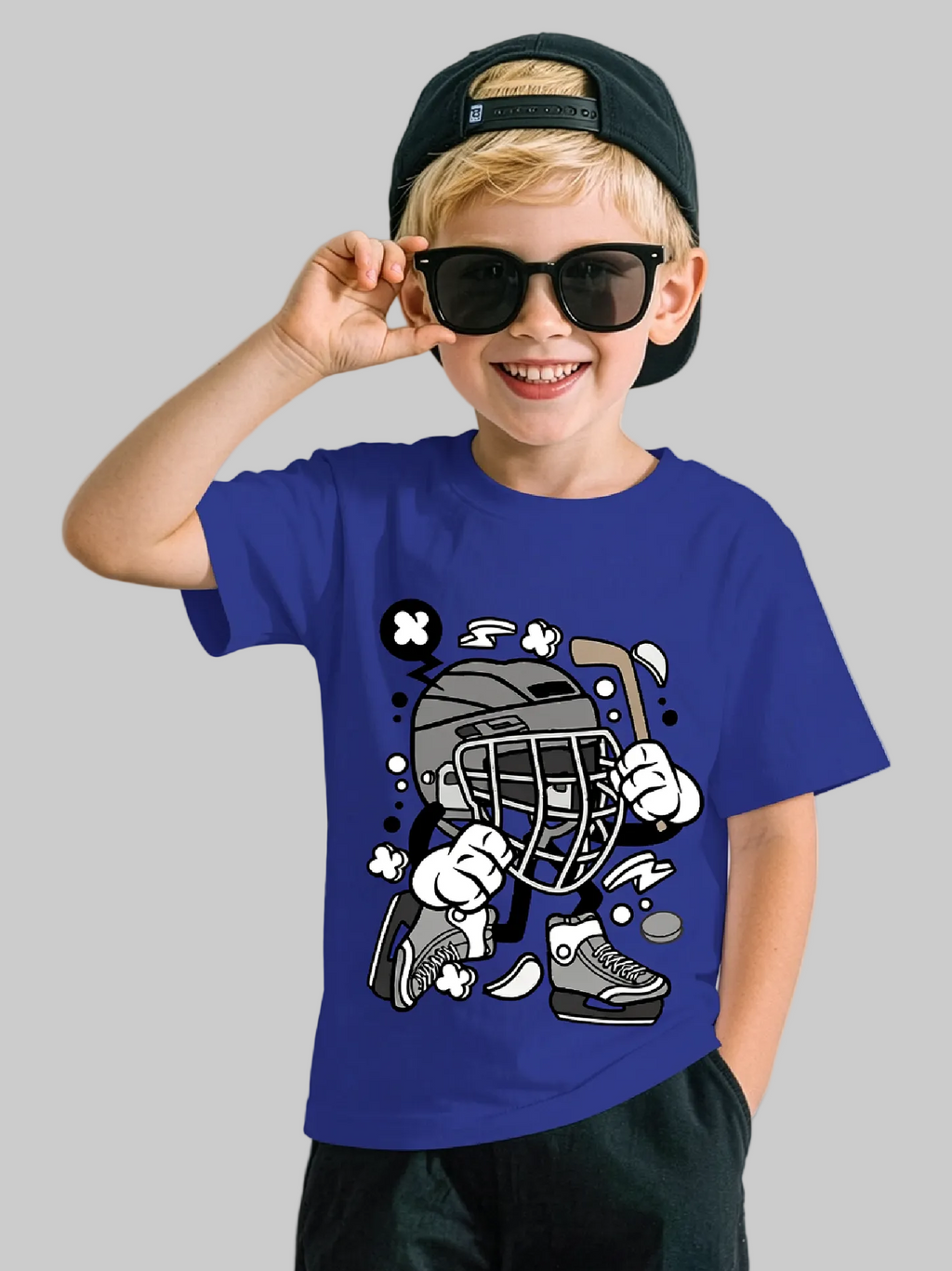 Boys Hockey Short Sleeve T-Shirt NicholesGifts