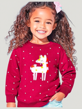 Toddler Girls Unicorn Round Neck Sweatshirt NicholesGifts