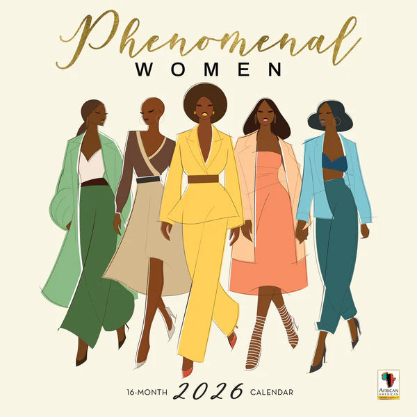 2026 Phenomenal Women Calendar | Afrocentric Inspirational Calendar FashionMojos.com