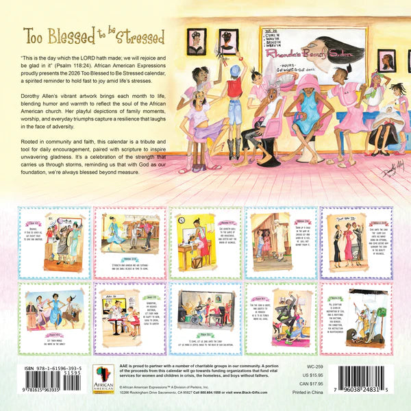 2026 Too Blessed Calendar | FashionMojos.com FashionMojos.com