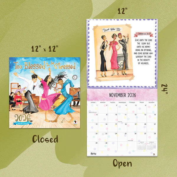 2026 Too Blessed Calendar | FashionMojos.com FashionMojos.com