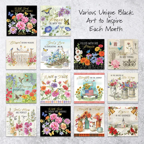 2026 With God all Things are Possible Wall Calendar | FashionMojos.com FashionMojos.com