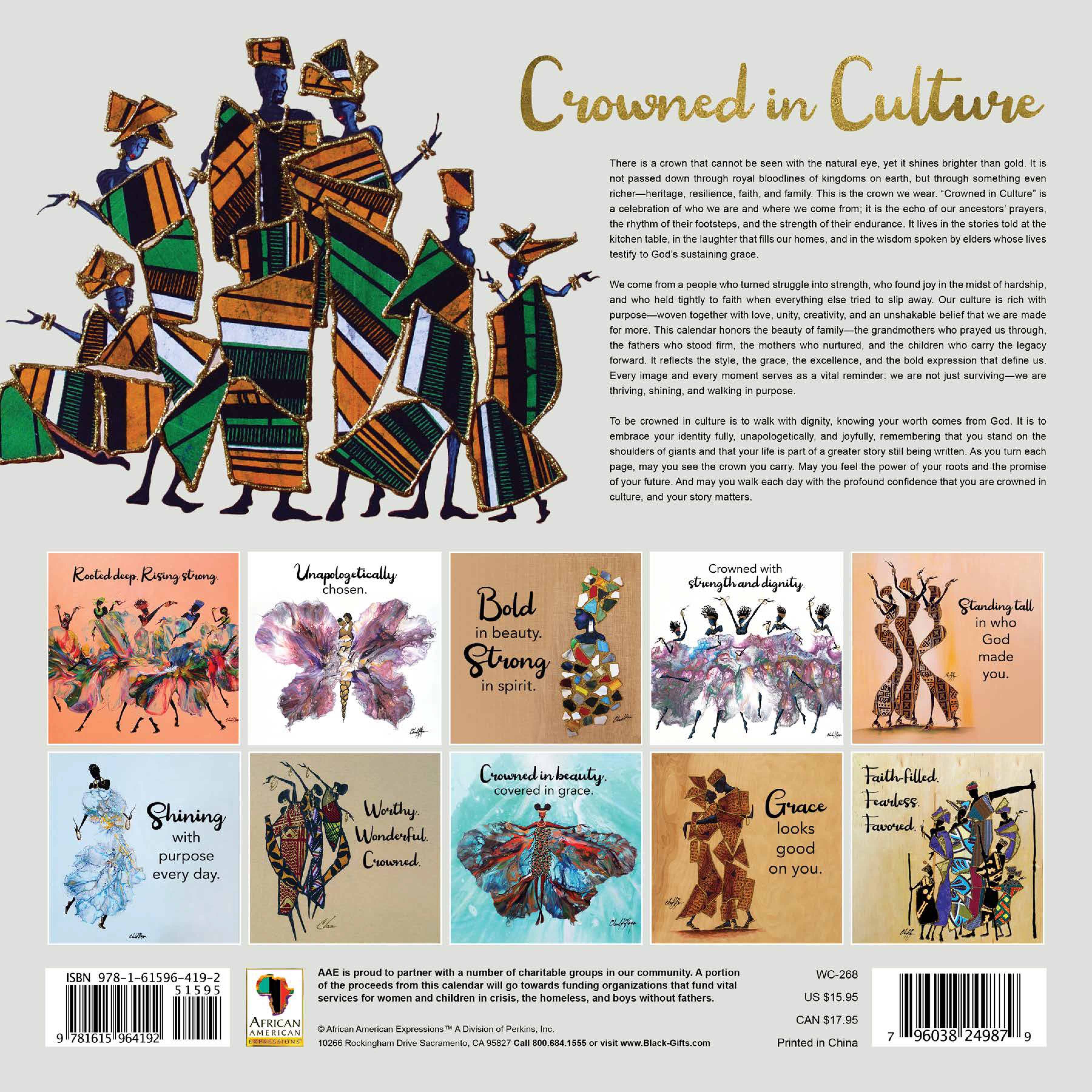 2027 Crowned in Culture Wall Calendar - FashionMojos.com FashionMojos.com