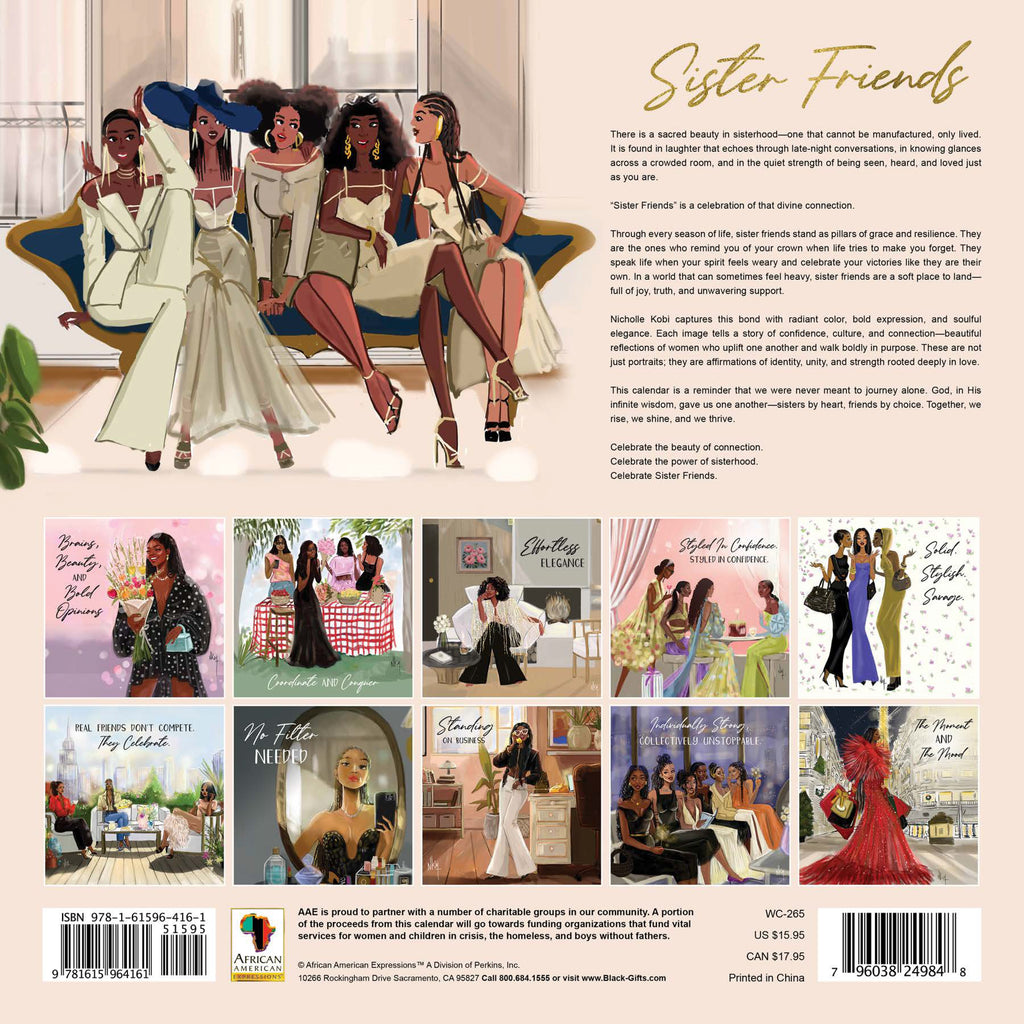 2027 Sister Friends Wall Calendar - FashionMojos.com FashionMojos.com