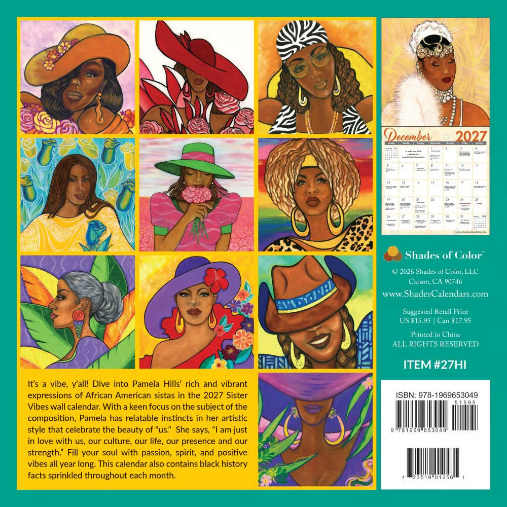 Sister Vibes 2027 Wall Calendar - FashionMojos.com FashionMojos.com