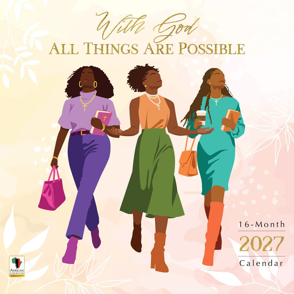 2027 With God all Things are Possible Wall Calendar - FashionMojos.com FashionMojos.com