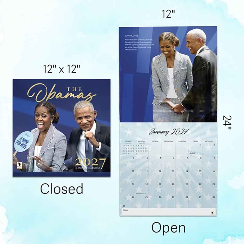 The Obamas 2027 African American Wall Calendar - FashionMojos.com FashionMojos.com