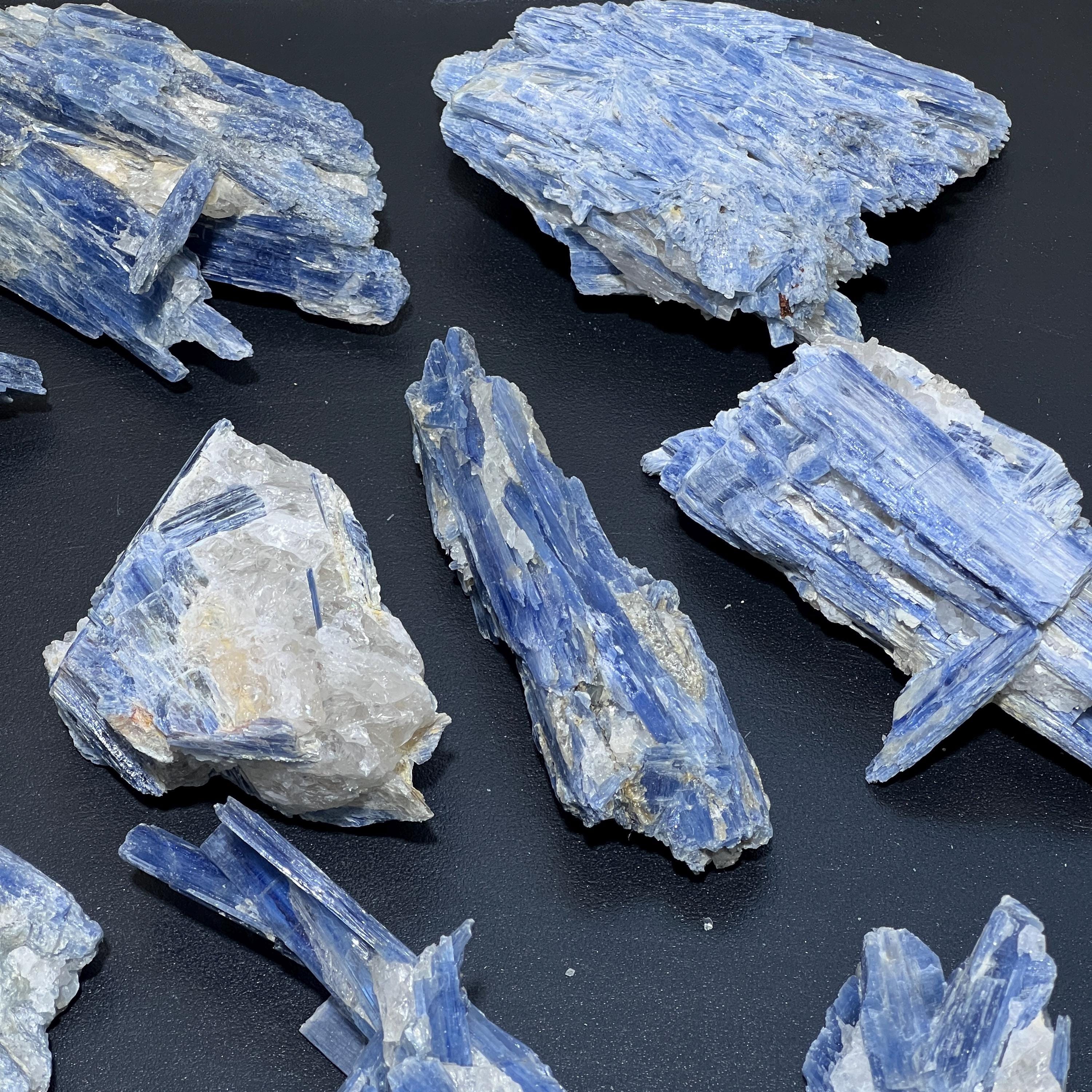 Blue Kyanite Large Crystal (By The Piece Or 1 LB) Rough Raw Clusters In Matrix Bulk Wholesale Amazing Crystals