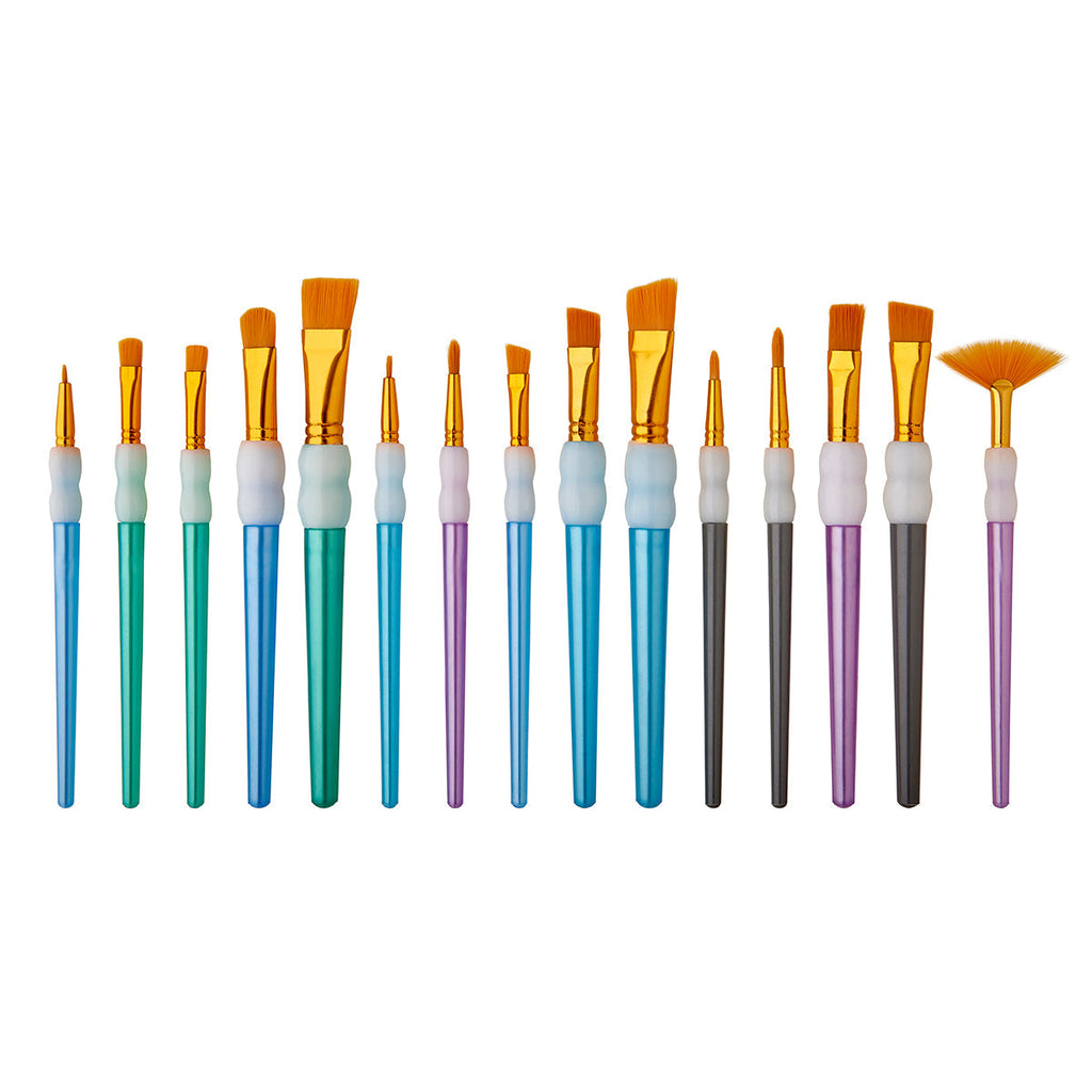 Studio Golden Nylon Brush Set - 15 Pieces KINGART