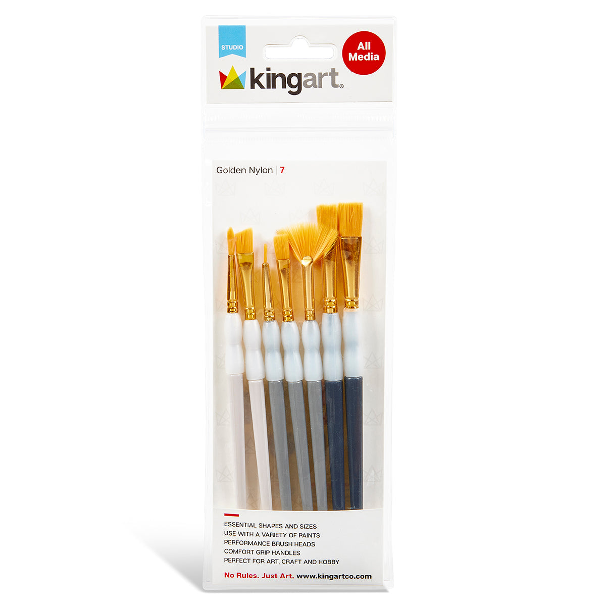 Studio Soft Grip Brush Set – 7 pc KINGART