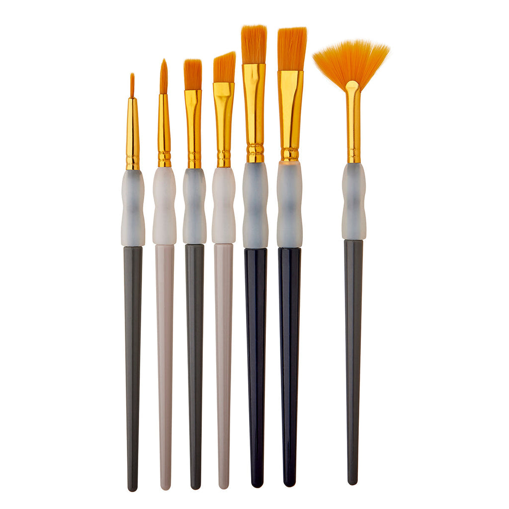 Studio Golden Nylon Brush Set – 7 Pieces KINGART