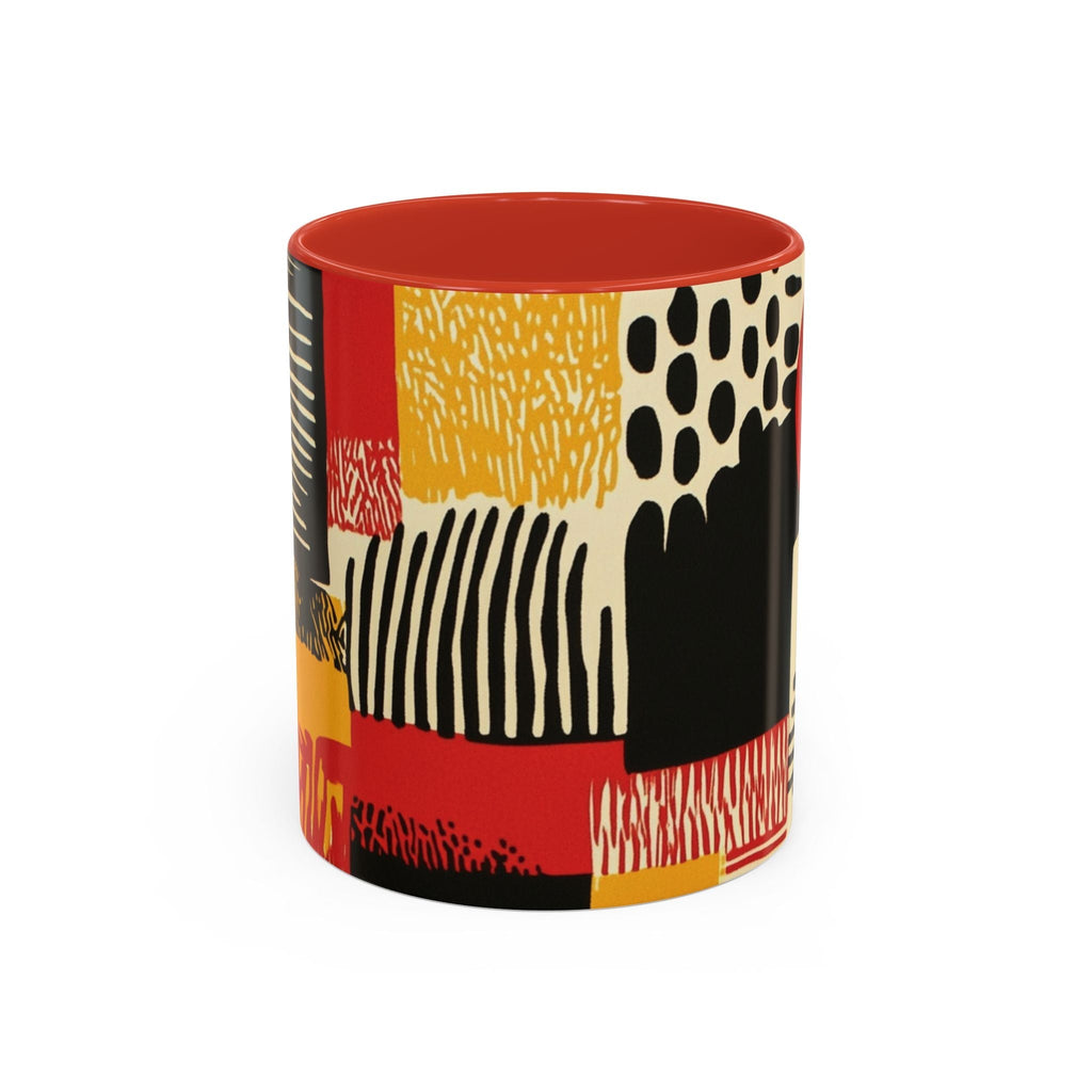 Modernist Textile Pattern Mug - 11oz Black Magic Social Club