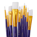 Studio Mixed Media White Nylon Brush Set - 10 pc KINGART