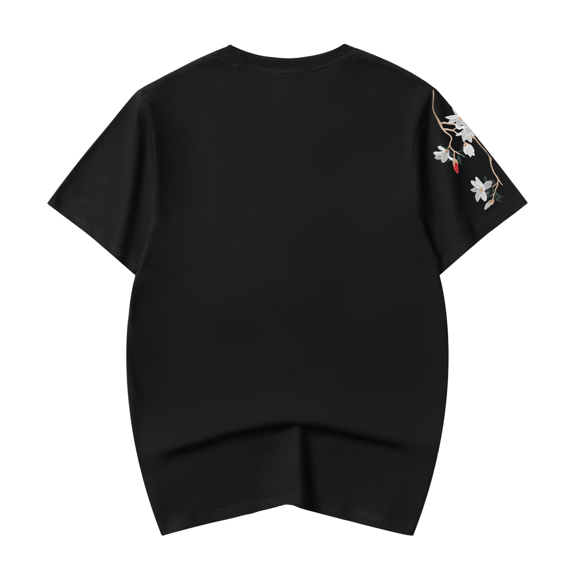 ET513 Flower and Birds Embroidered Tee Niepce