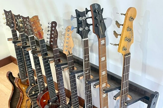 Traditional StringRack - Flamed Maple - Charcoal Acoustic Remedy Cases