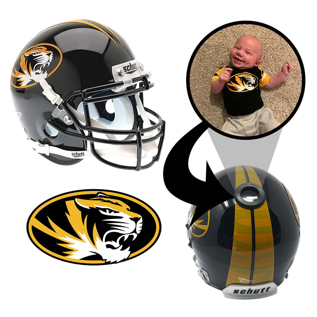 Missouri Tigers College Football Collectible Mini Helmet - Picture Inside - FANZ Collectibles Fanz Collectibles
