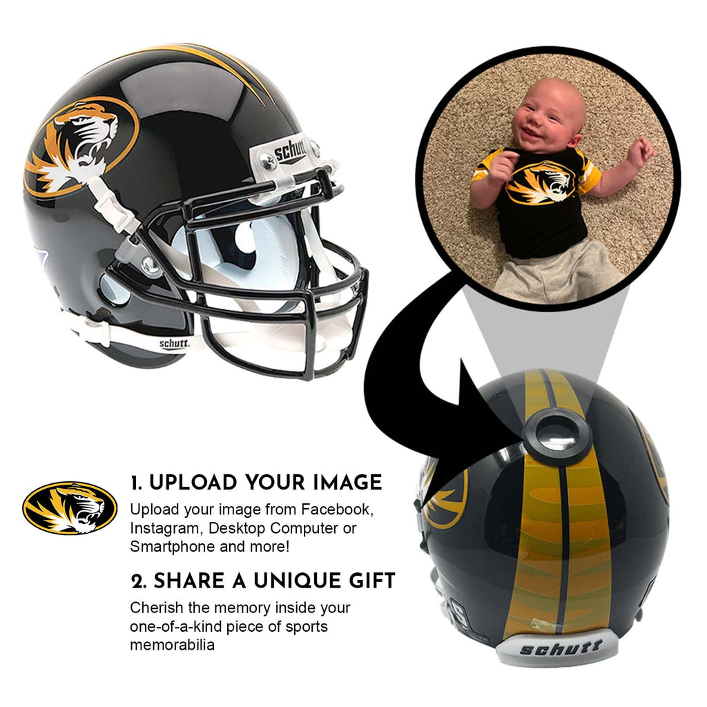 Missouri Tigers College Football Collectible Mini Helmet - Picture Inside - FANZ Collectibles Fanz Collectibles