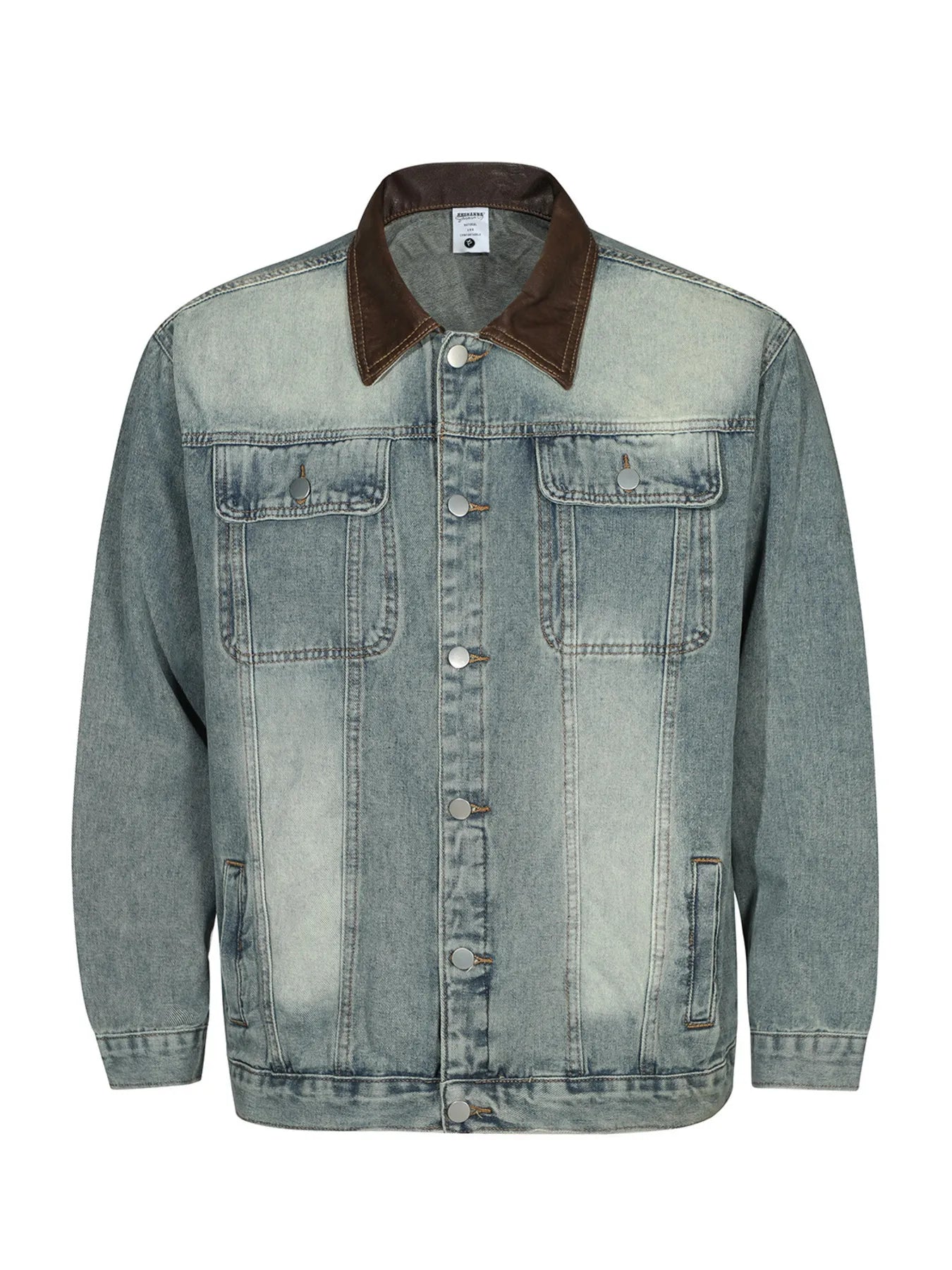 Men's Button Up Long Sleeve Denim Jacket NicholesGifts