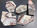 Crazy Lace Banded Agate Faceted Polished Free Form Shapes Carving Palm Stones Amazing Crystals