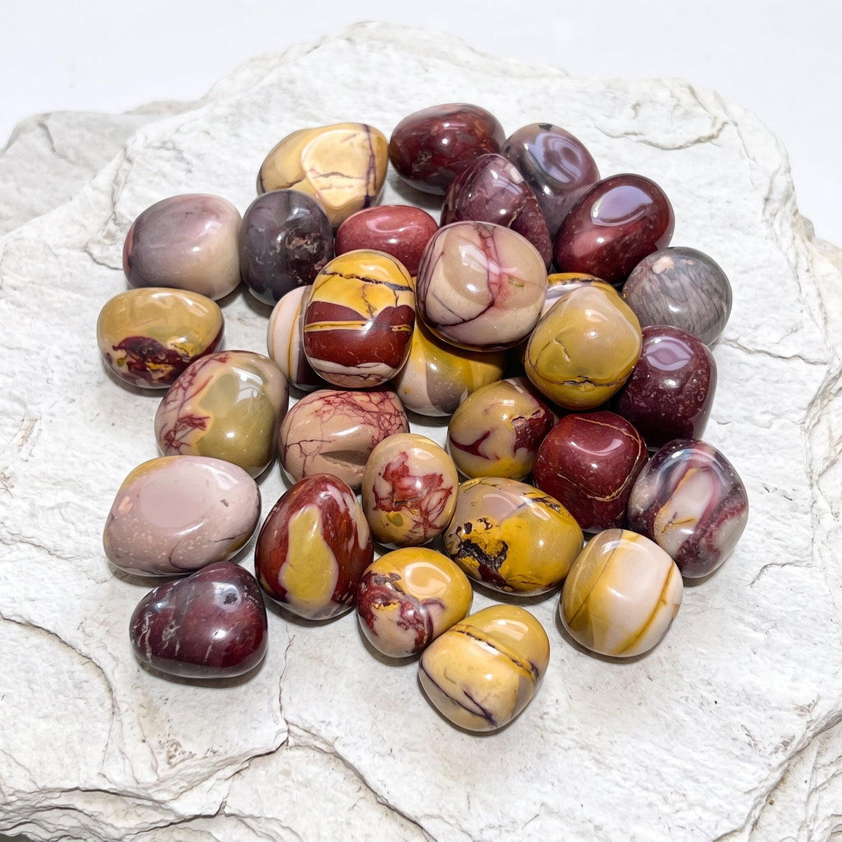 Mookaite Jasper Tumbled Stones (By The Piece or Pound) Amazing Crystals