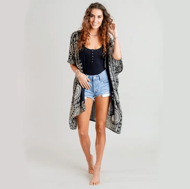 Bondi Mandala Kimono Beach Coverup Bikini Cover Up Fashion Hut Jewelry