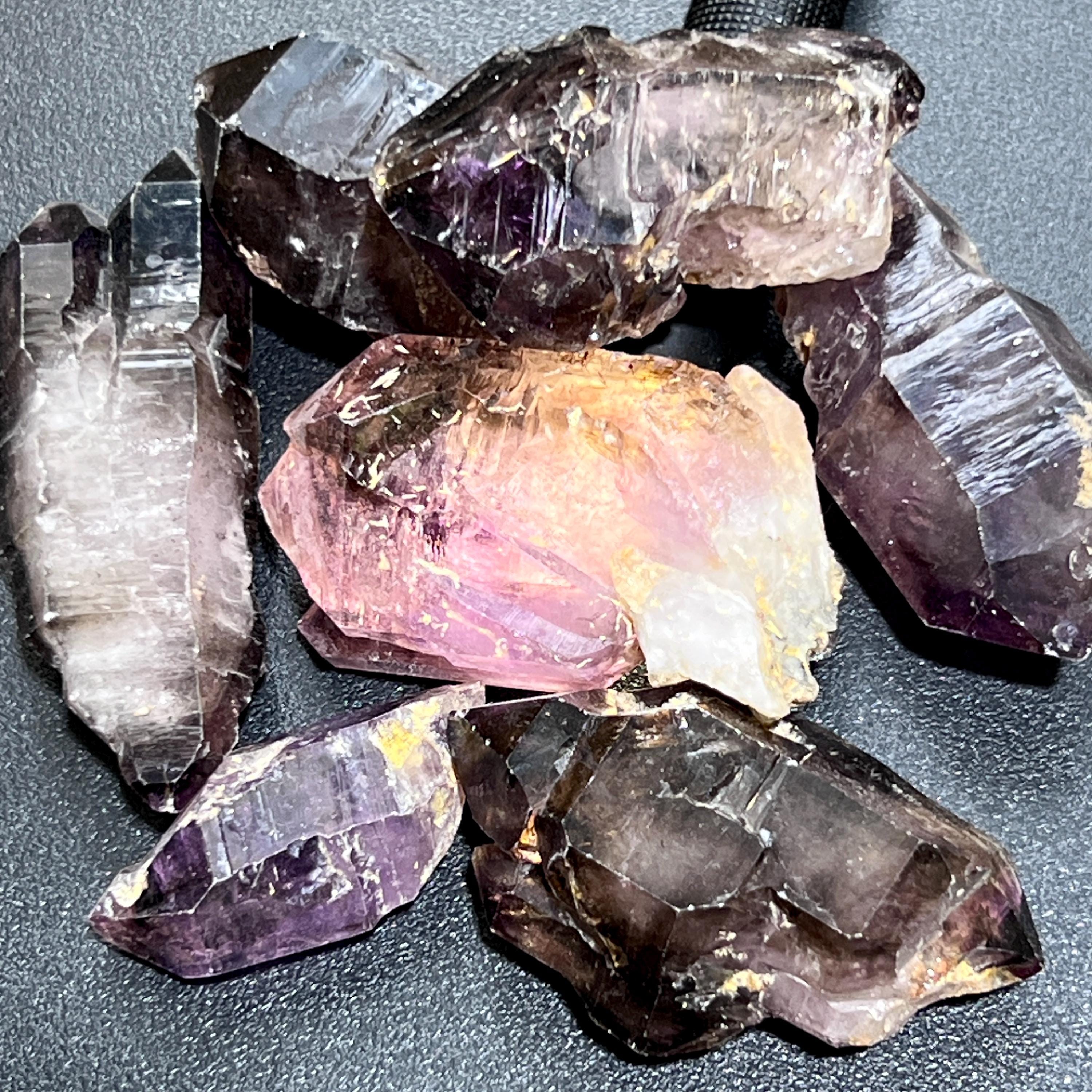 Large Smoky Shangaan Amethyst Points And Scepters From Zimbabwe Raw Crystals Amazing Crystals