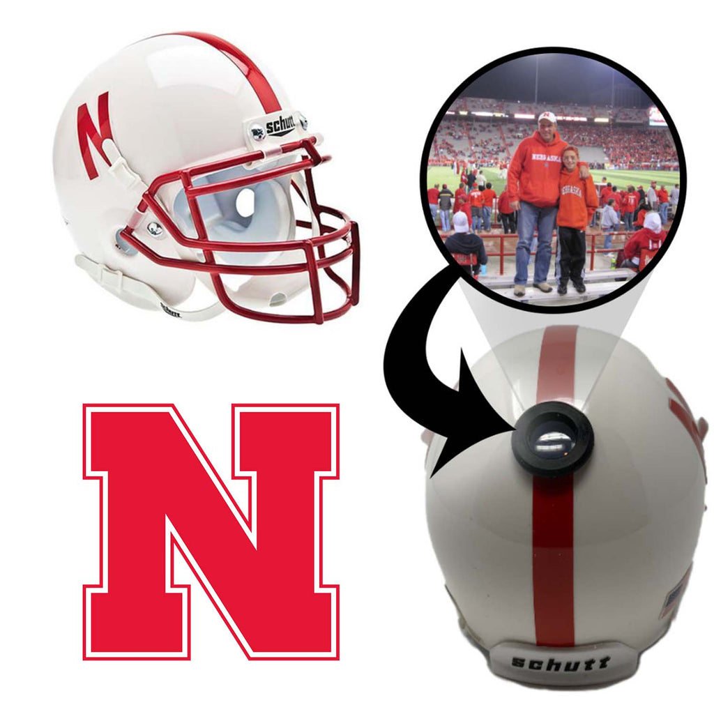Nebraska Cornhuskers College Football Collectible Mini Helmet - Picture Inside - FANZ Collectibles Fanz Collectibles