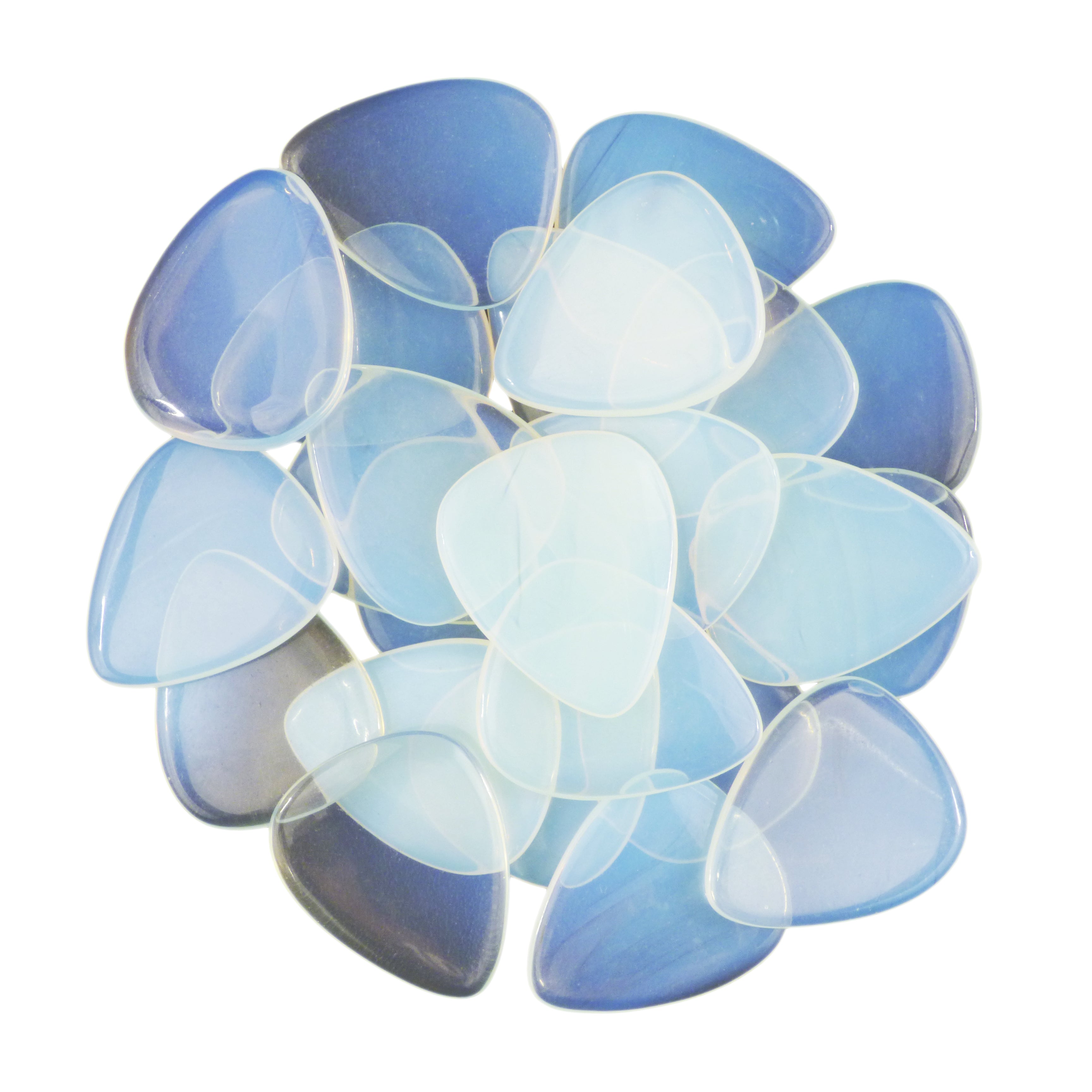 Opalite Gemstone Guitar Or Bass Pick - 3.0 mm Ultra Heavy Gauge - 351 Shape - Specialty Handmade Exotic Plectrum Exotic Plectrums