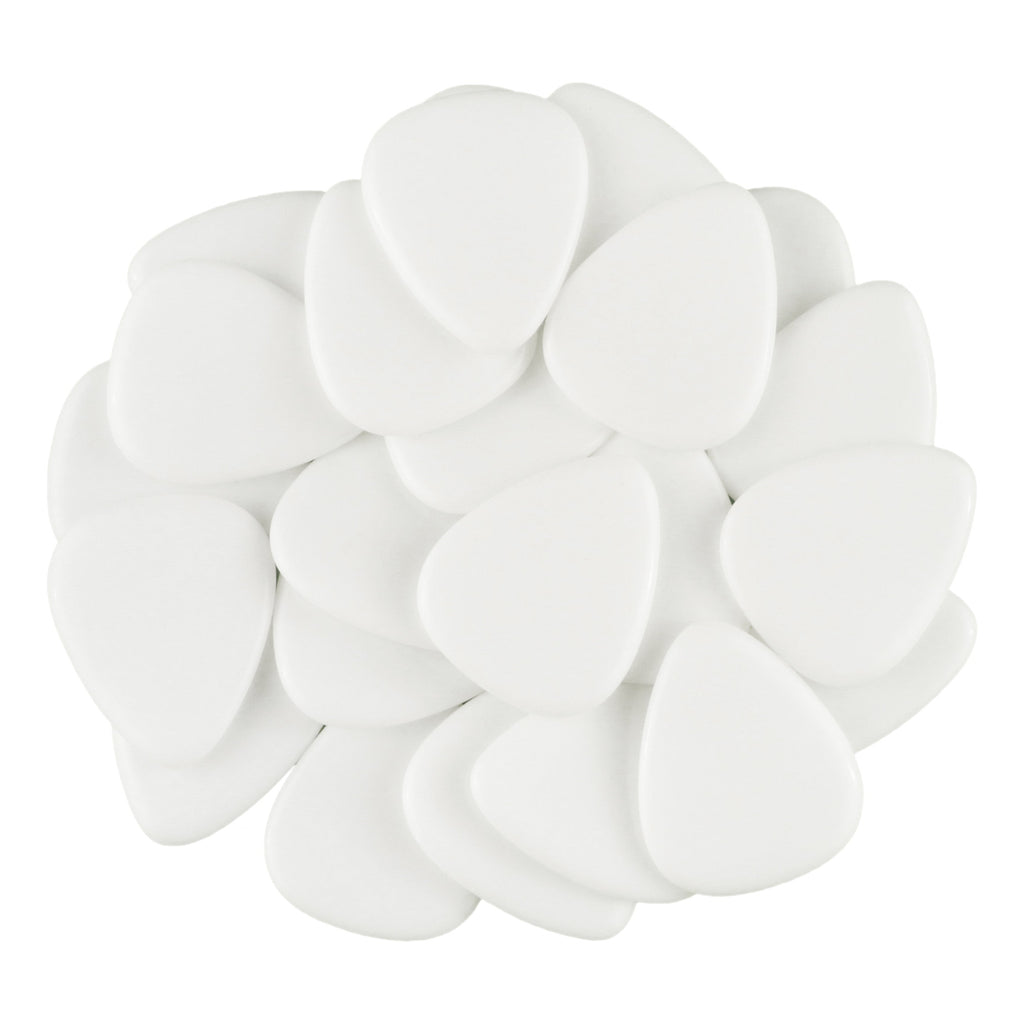 White Agate Stone Guitar Or Bass Pick - 3.0 mm Ultra Heavy Gauge - 351 Shape - Specialty Handmade Gemstone Exotic Plectrum Exotic Plectrums