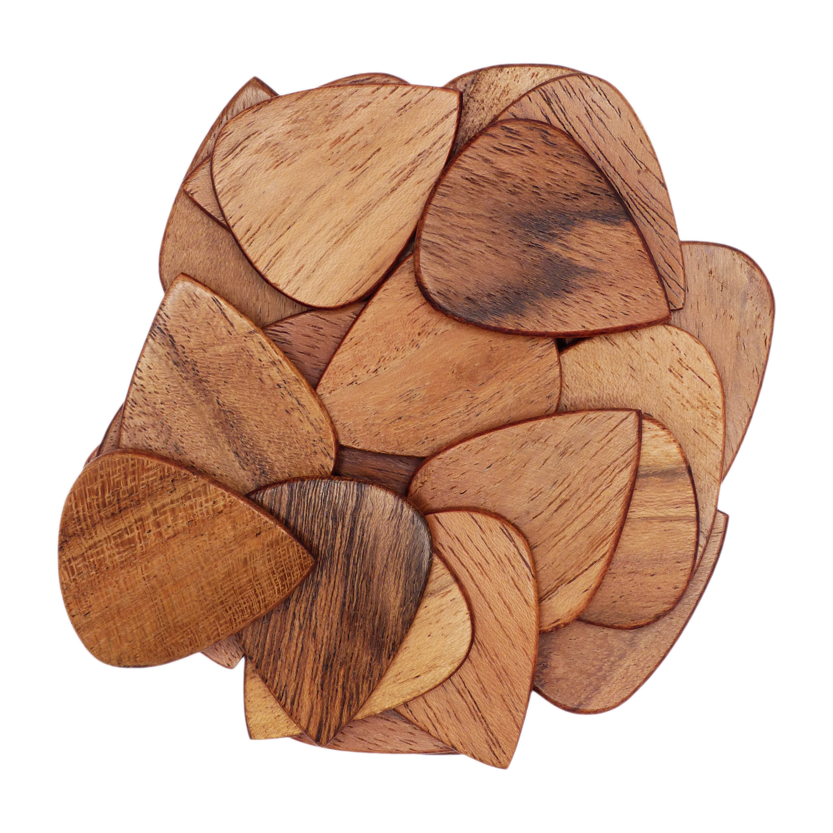 Acacia Wood Guitar Or Bass Pick - 1.5 mm Heavy Gauge - 351 Shape - Natural Finish Handmade Specialty Exotic Plectrum Exotic Plectrums