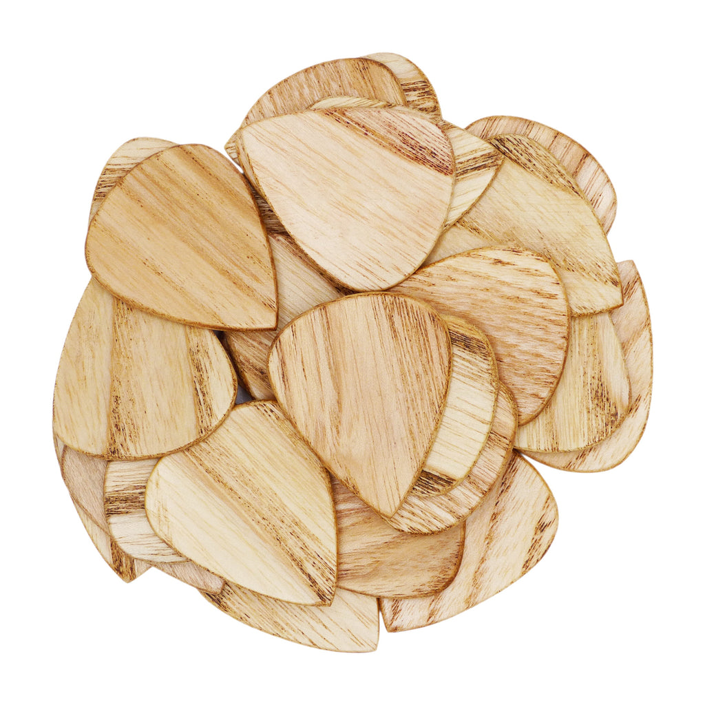 Ash Wood Guitar Or Bass Pick - 1.5 mm Heavy Gauge - 351 Shape - Natural Finish Handmade Specialty Exotic Plectrum Exotic Plectrums