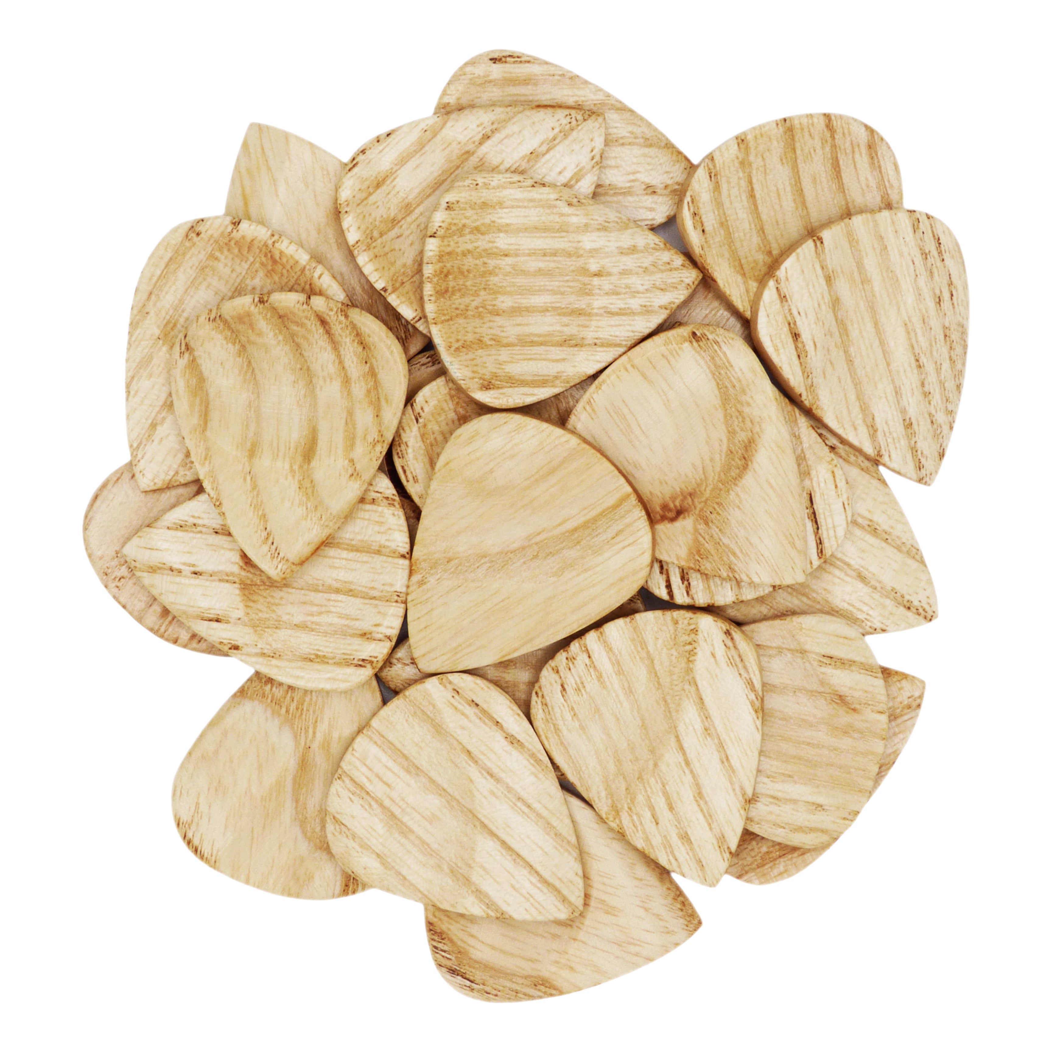 Ash Wood Guitar Or Bass Pick - 3.0 mm Ultra Heavy Gauge - 351 Groove Shape - Natural Finish Handmade Specialty Exotic Plectrum Exotic Plectrums