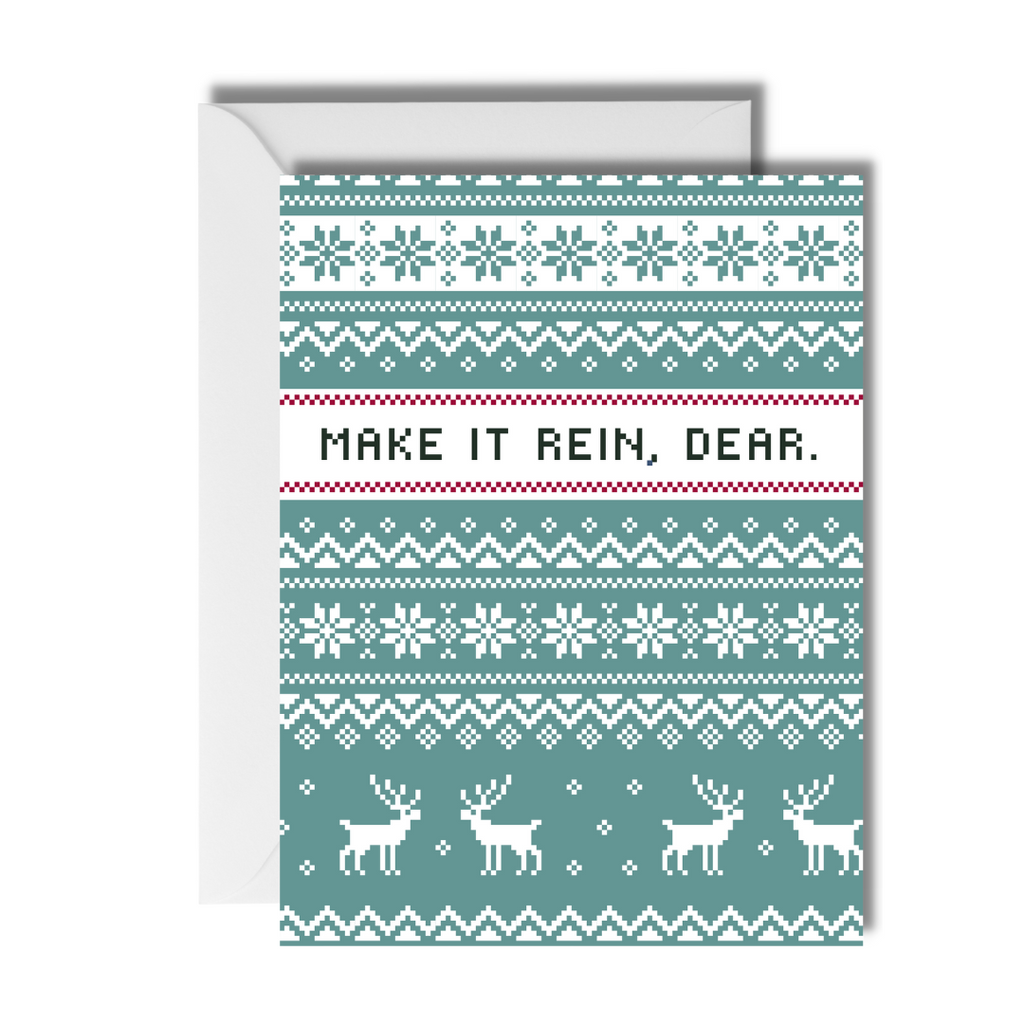 Make it Rein Ugly Sweater Card CheerNotes