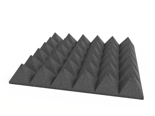 4 Inch Acoustic Foam Pyramid Style Panels - 13 Color Options SoundAssured