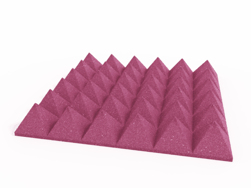 4 Inch Acoustic Foam Pyramid Style Panels - 13 Color Options SoundAssured